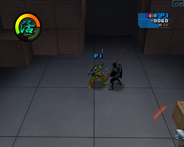 Image in-game du jeu Teenage Mutant Ninja Turtles 2 - Battle Nexus sur Sony Playstation 2
