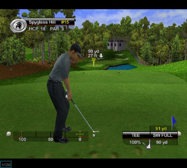 Image in-game du jeu Tiger Woods PGA Tour 2001 sur Sony Playstation 2