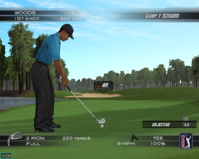 Image in-game du jeu Tiger Woods PGA Tour 2004 sur Sony Playstation 2