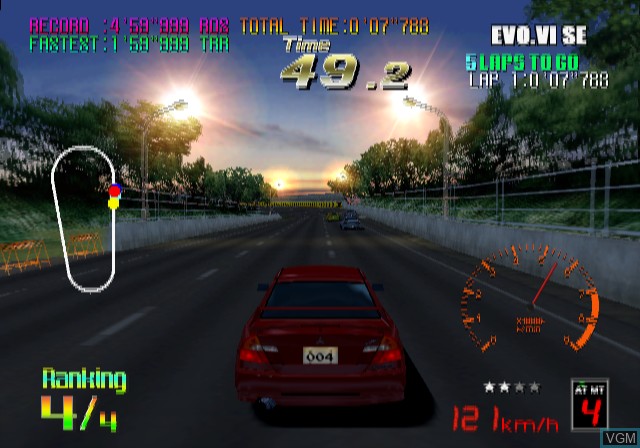 Image in-game du jeu Tokyo Road Race sur Sony Playstation 2