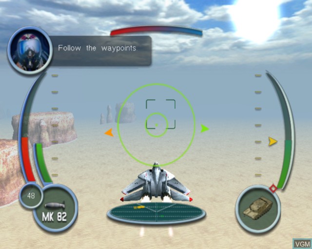Image in-game du jeu Top Gun sur Sony Playstation 2