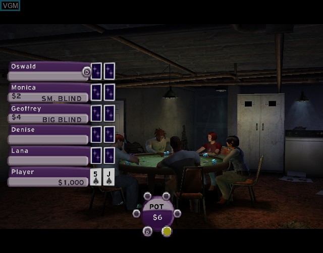 Image in-game du jeu World Championship Poker 2 featuring Howard Lederer sur Sony Playstation 2