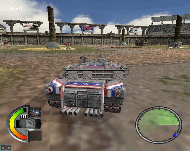 Image in-game du jeu World Destruction League - Thunder Tanks sur Sony Playstation 2