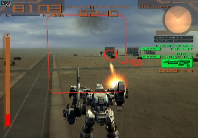 Image in-game du jeu Armored Core - Last Raven sur Sony Playstation 2