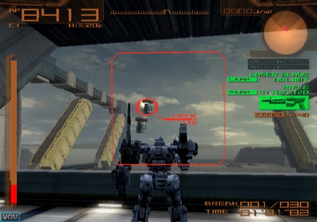Image in-game du jeu Armored Core - Nine Breaker sur Sony Playstation 2