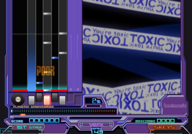 Image in-game du jeu BeatMania sur Sony Playstation 2