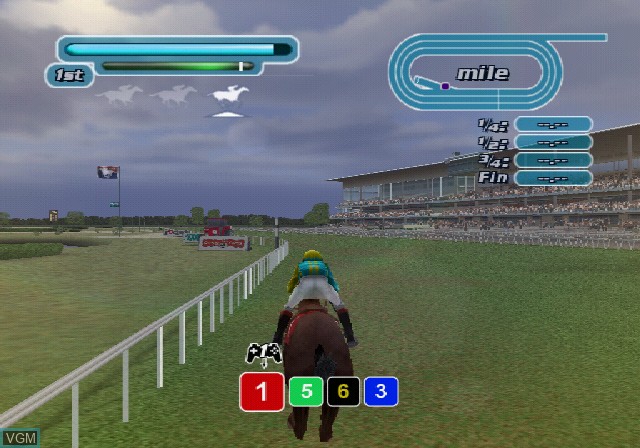 Image in-game du jeu Breeders' Cup World Thoroughbred Championships sur Sony Playstation 2