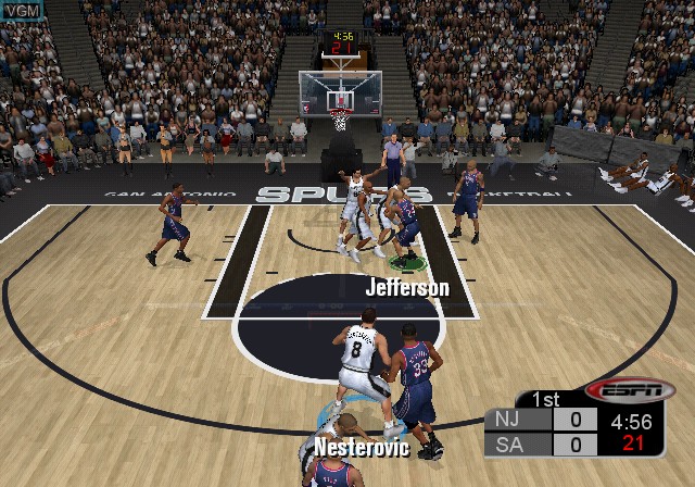 Image in-game du jeu ESPN NBA Basketball sur Sony Playstation 2