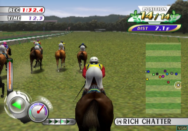 Image in-game du jeu Gallop Racer 2001 sur Sony Playstation 2