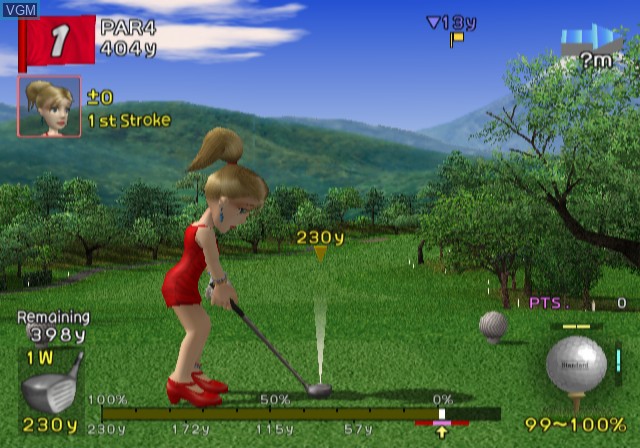 Image in-game du jeu Hot Shots Golf 3 sur Sony Playstation 2