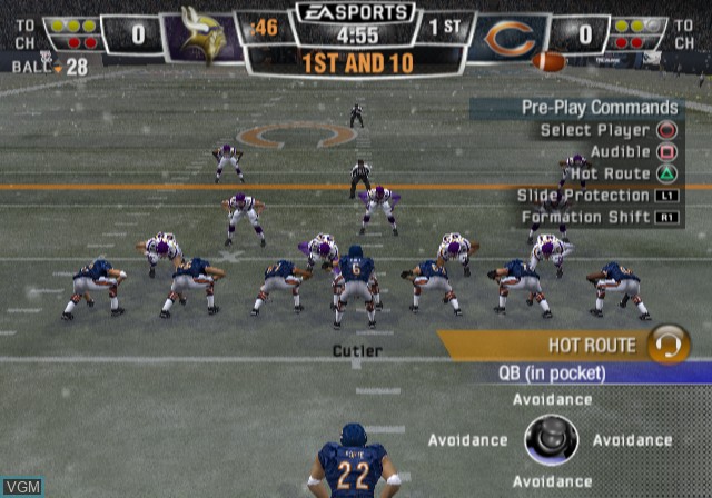 Image in-game du jeu Madden NFL 10 sur Sony Playstation 2