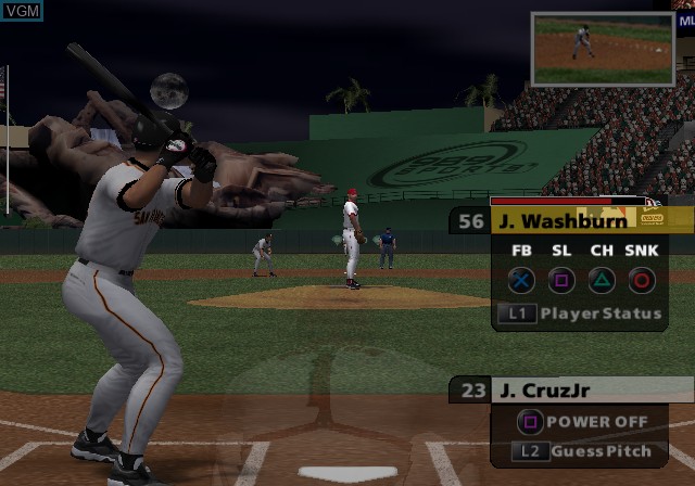 Image in-game du jeu MLB 2004 sur Sony Playstation 2