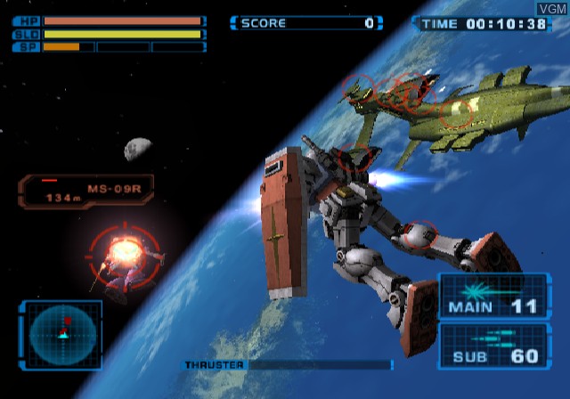 Image in-game du jeu Mobile Suit Gundam - Encounters in Space sur Sony Playstation 2