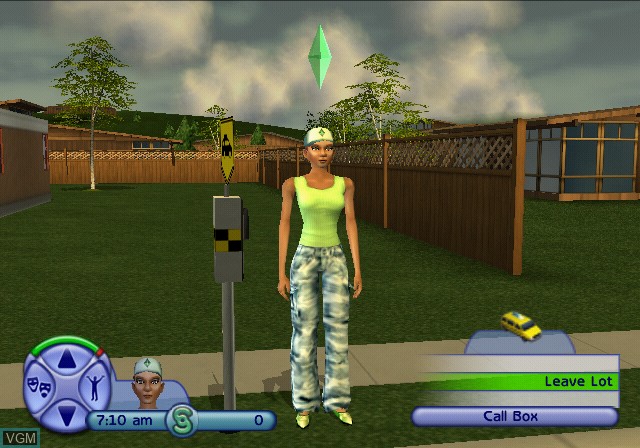 Image in-game du jeu Sims 2, The sur Sony Playstation 2