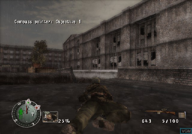 Image in-game du jeu Sniper Elite sur Sony Playstation 2