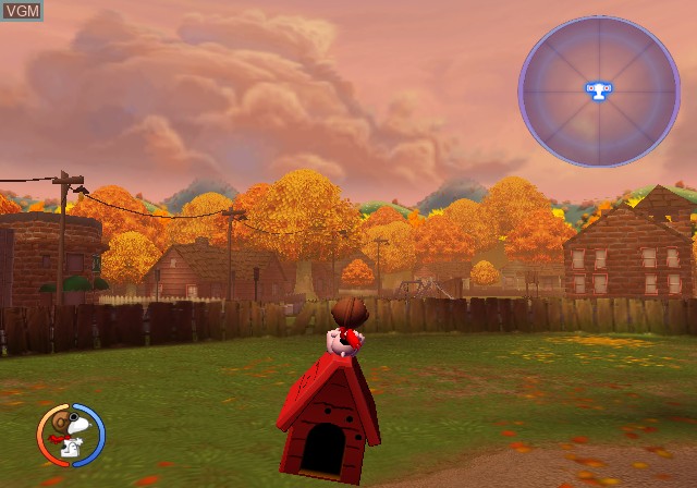Image in-game du jeu Snoopy vs. the Red Baron sur Sony Playstation 2