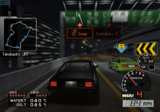 Image in-game du jeu Tokyo Xtreme Racer 3 sur Sony Playstation 2