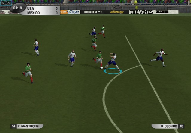 Image in-game du jeu World Tour Soccer 2005 sur Sony Playstation 2