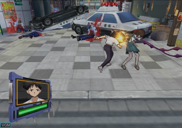 Image in-game du jeu Meitantei Evangelion sur Sony Playstation 2