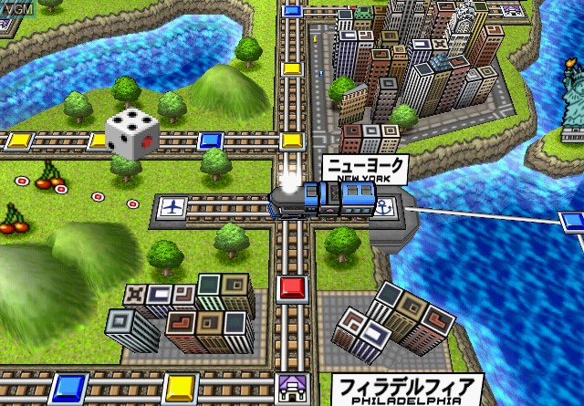 Image in-game du jeu Momotarou Dentetsu USA sur Sony Playstation 2