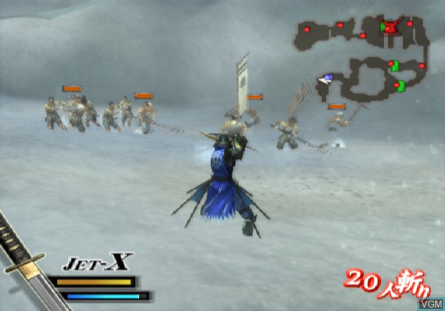 Image in-game du jeu Sengoku Basara sur Sony Playstation 2