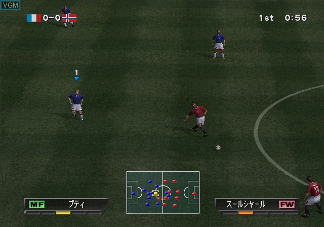 Image in-game du jeu World Soccer Winning Eleven 6 Final Evolution sur Sony Playstation 2