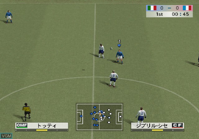 Image in-game du jeu World Soccer Winning Eleven 8 - Liveware Evolution sur Sony Playstation 2