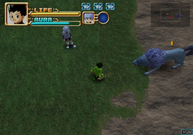 Image in-game du jeu Hunter x Hunter - Ryuumyaku no Saidan sur Sony Playstation 2