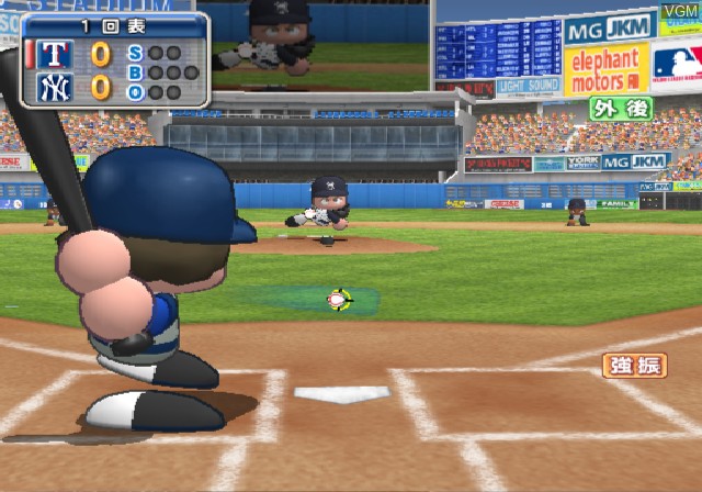 Image in-game du jeu Jikkyou Powerful Major League 2009 sur Sony Playstation 2