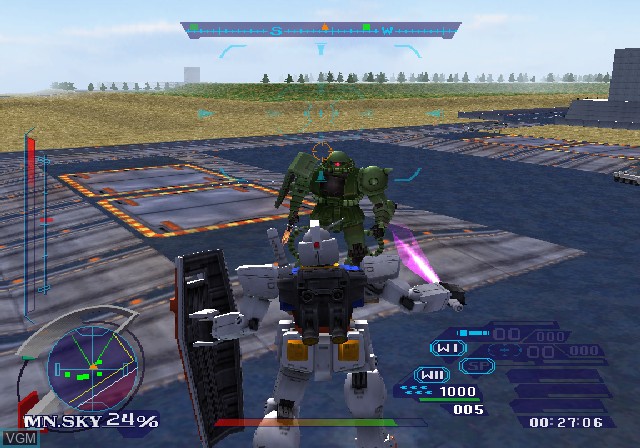 Image in-game du jeu Kidou Senshi Gundam Ver. 1.5 sur Sony Playstation 2