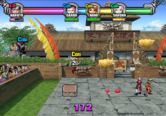 Image in-game du jeu Battle Stadium D.O.N sur Sony Playstation 2