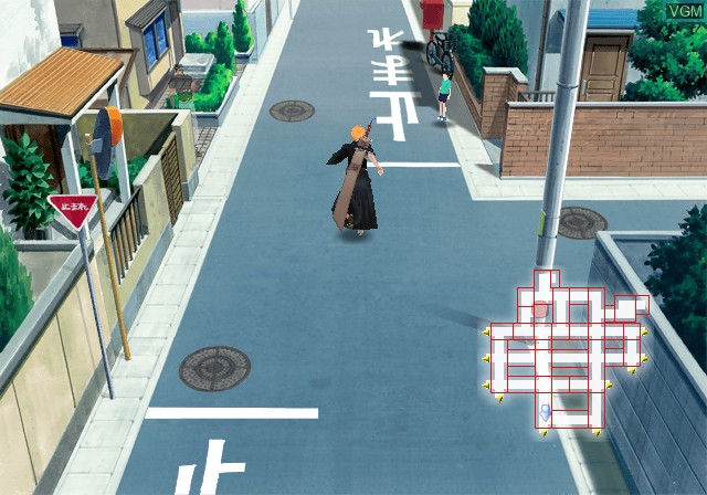 Image in-game du jeu Bleach - Hanatareshi Yabou sur Sony Playstation 2