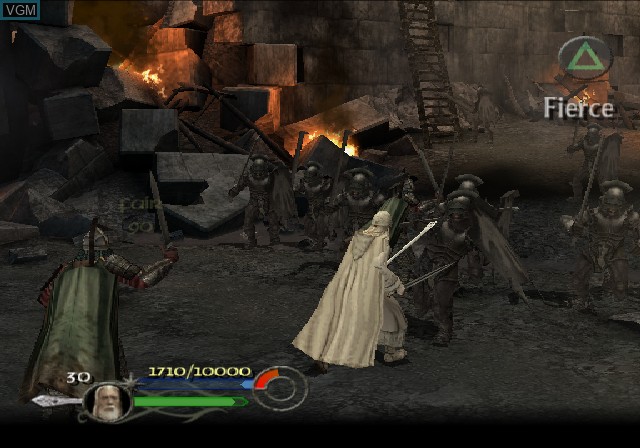 Image in-game du jeu Lord of the Rings, The - The Return of the King sur Sony Playstation 2