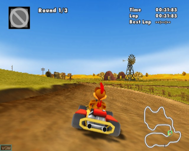 Image in-game du jeu Moorhuhn Fun Kart 2008 sur Sony Playstation 2