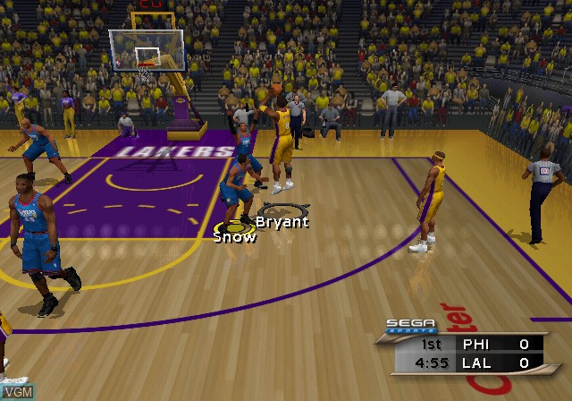 Image in-game du jeu NBA 2K2 sur Sony Playstation 2