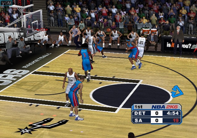 Image in-game du jeu NBA 2K6 sur Sony Playstation 2