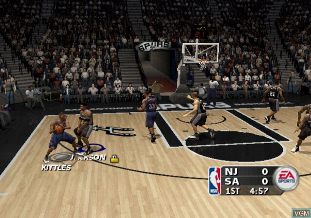 Image in-game du jeu NBA Live 2004 sur Sony Playstation 2