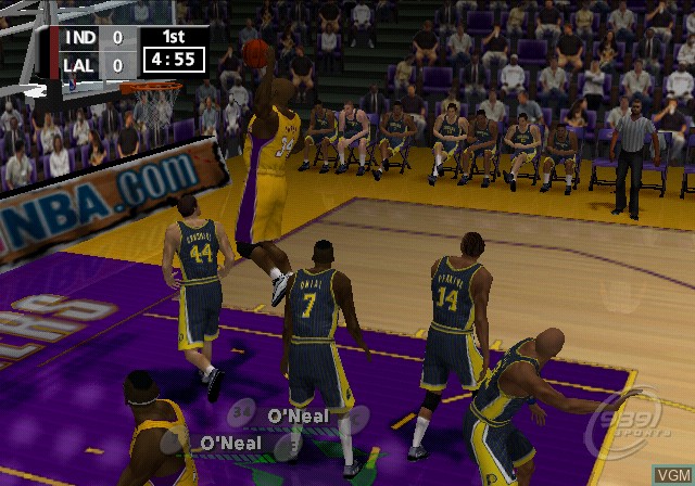 Image in-game du jeu NBA ShootOut 2001 sur Sony Playstation 2