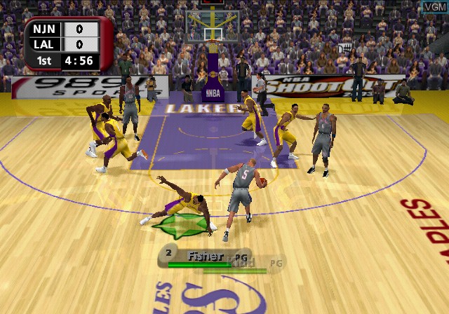 Image in-game du jeu NBA ShootOut 2003 sur Sony Playstation 2