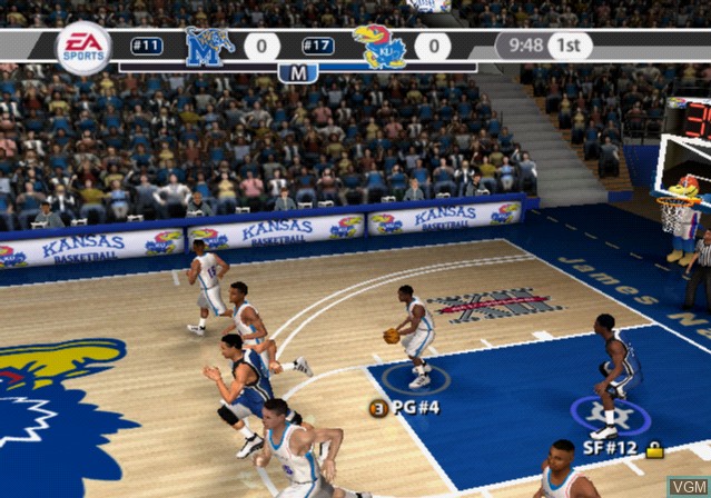 Image in-game du jeu NCAA Basketball 09 sur Sony Playstation 2