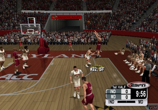 Image in-game du jeu NCAA College Basketball 2K3 sur Sony Playstation 2