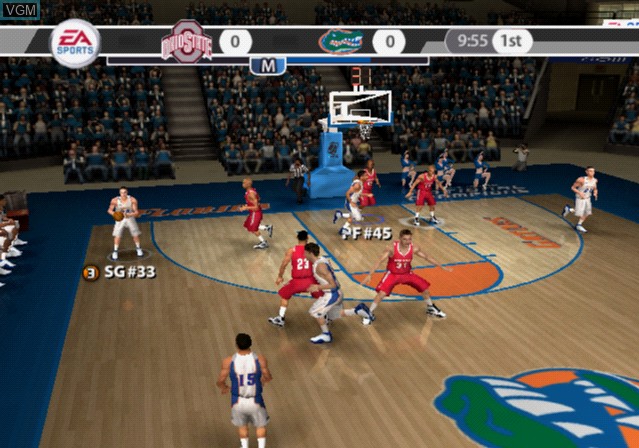 Image in-game du jeu NCAA March Madness 08 sur Sony Playstation 2