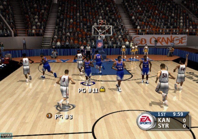 Image in-game du jeu NCAA March Madness 2004 sur Sony Playstation 2