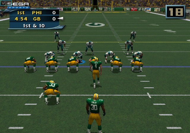 Image in-game du jeu NFL 2K2 sur Sony Playstation 2