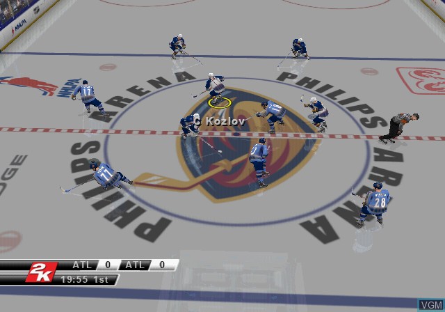 Image in-game du jeu NHL 2K8 sur Sony Playstation 2