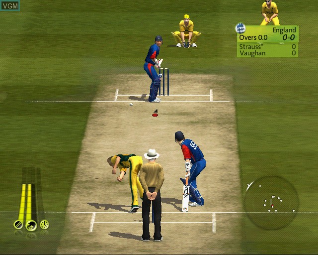 Image in-game du jeu Ricky Ponting International Cricket 2007 sur Sony Playstation 2
