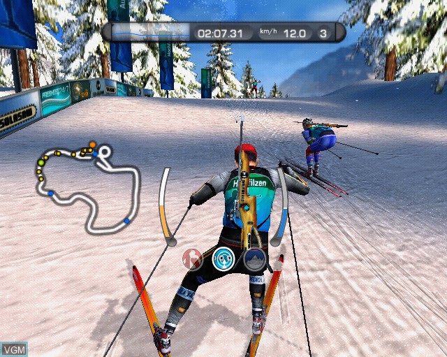 Image in-game du jeu RTL Biathlon 2009 sur Sony Playstation 2