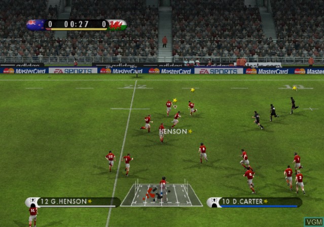 Image in-game du jeu Rugby 08 sur Sony Playstation 2