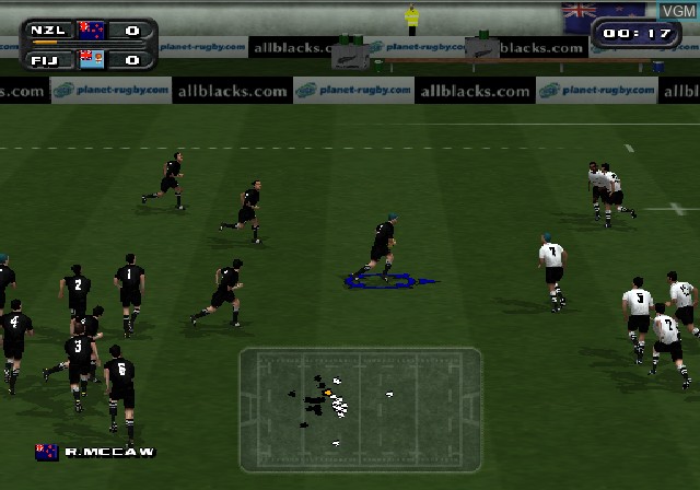 Image in-game du jeu Rugby 2004 sur Sony Playstation 2