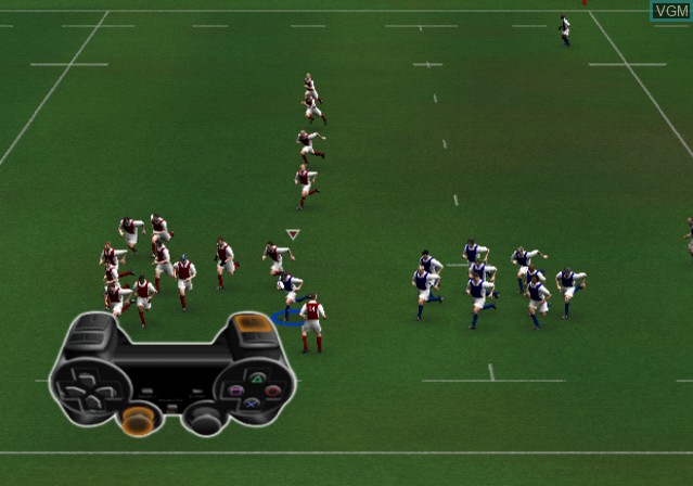 Image in-game du jeu Rugby 2005 sur Sony Playstation 2